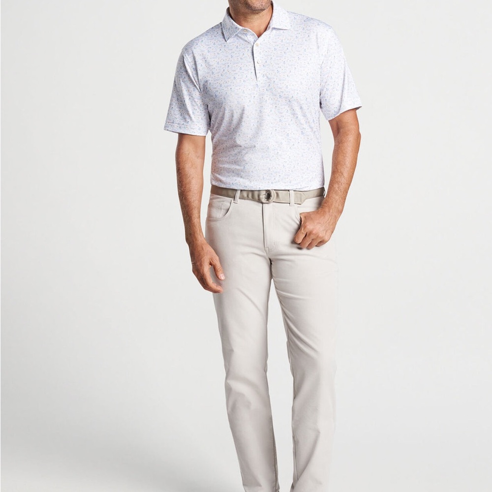 Peter Millar “5 O’Clock in Fiji” Summer Comfort Jersey Golf Polo Large - Picture 2 of 13